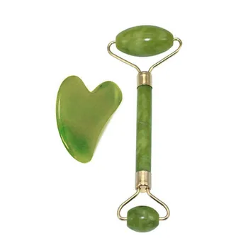 

Face Neck Skin Firming Lifting Slimming Tools Jade Stone Facial Massage Roller Portable Anti-Aging Face Skin Massager
