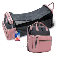 Sacs à langer grande capacité pour maman, sac à dos de voyage avec tapis à langer, pratiques pour les soins de bébé