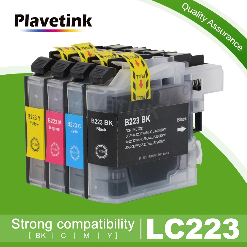 Plavetink полный чернил LC223 LC 223 картриджи для Brother J4420 J4620 J4625 J5320 J5625 J5720 J480 J680 J880 принтер