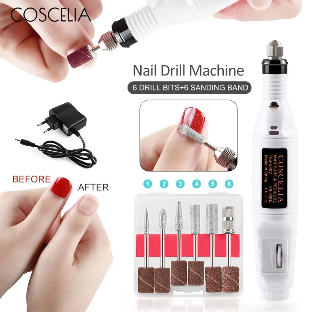  Professional Electric Nail Drill Machine Manicure Set Pedicure Gel Remover Kit Strong Nail Drill To