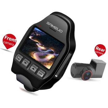 

Sameuo WIFI dvr camera dashcam dual video recorder hd 1080p front and rear 24H Parking Monitor night vision car recorder