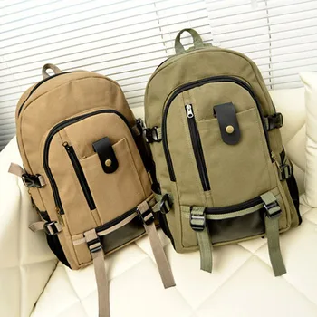 

New Mountaineering Bag Large Capacity Computer Shoulder Travel Bag 2020 Fashion Trend Canvas Men's Schoolbag
