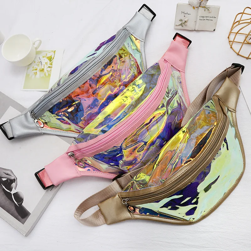 Новые поясные сумки женские дизайнерские поясные сумки модные женские водонепроницаемые прозрачный пояс Сумка лазерная прозрачная нагрудная сумка для телефона