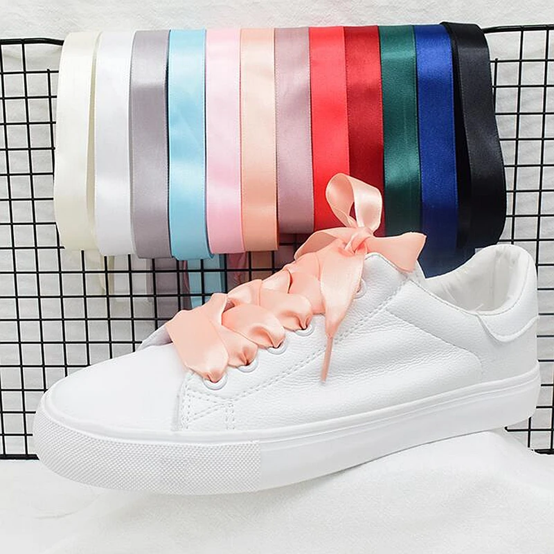 Cordones de satén de 2 cm para zapatillas, cintas de seda, 80cm, 10cm, 20 colores, para zapatos - AliExpress