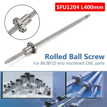 

SFU1204 400mm C7 Precision Ball Screw with 1204 Single Ball Nut for BK / BF10 Machining CNC parts