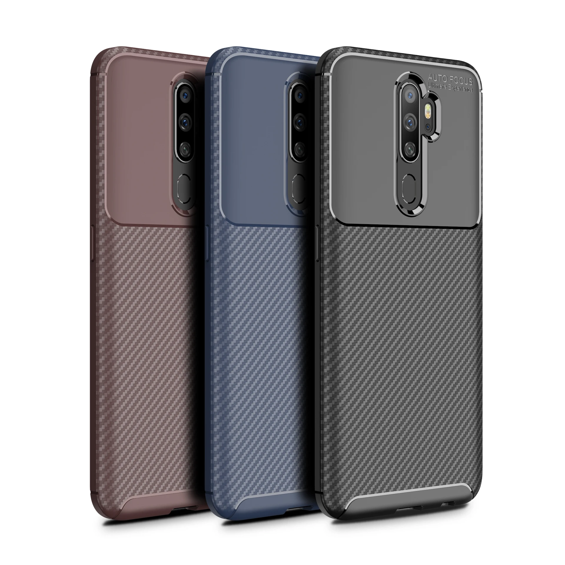 Бизнес мягкий силиконовый армированный защитный чехол для OPPO A9 2020 A5 A7 A8 A1K A91 A31 F11