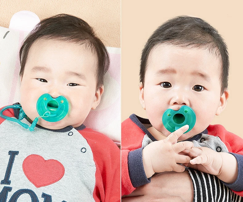 Imitação de Leite Bebê Chupeta Macia Materno Recém-nascido Silicone Conforto Artefato Clipe Crianças Mamilo Ortodôntico Soother Axa045 2 High Quality Mamãe e Bebê