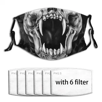 

Print Face Masks Cute Skull Face Masks Fabric Protective PM2.5 Masks Proof Haze Reusable Breathable Anti Dust