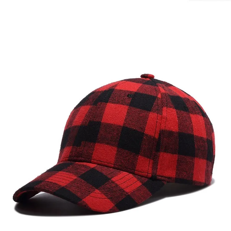 black Checkered Hat Buffalo Plaid Hat 