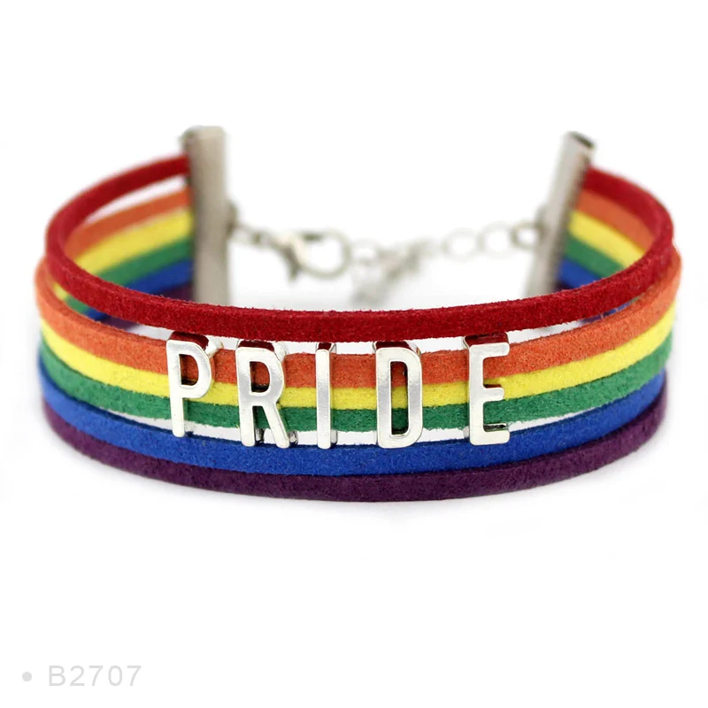 Браслет Rainbow Follow Your Heart Infinity Love мужской браслет для женщин и мужчин подарок