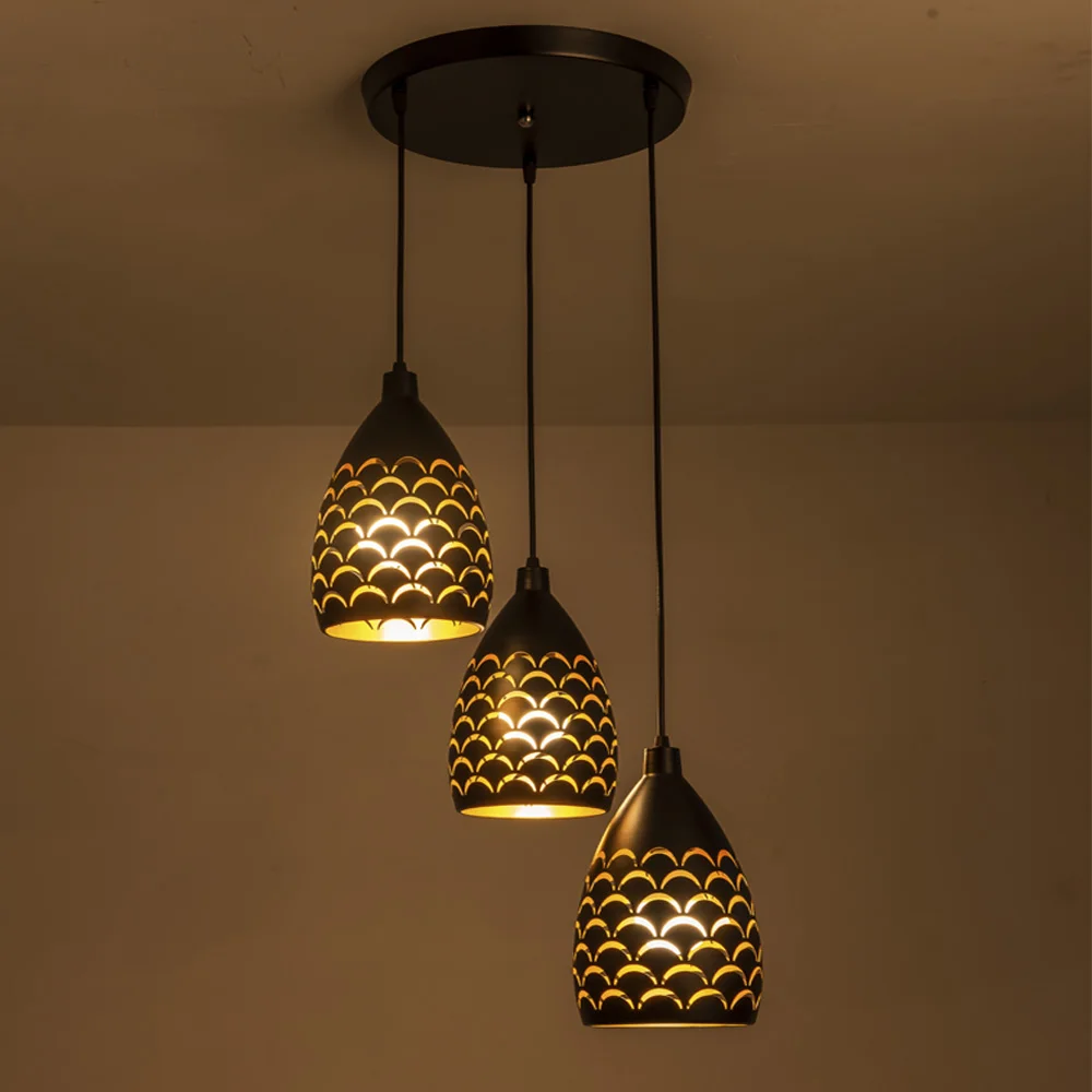 Современный Железный потолочный светильник в стиле арт-деко для гостиной, спальни, винтажный промышленный Лофт, креативные потолочные лампы