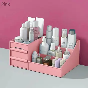 

Plastic Desk Makeup Organizer Drawer Organizers Multi-Purpose Storage Box Tray For Cosmetic Vanity For Bedroom Bathroom