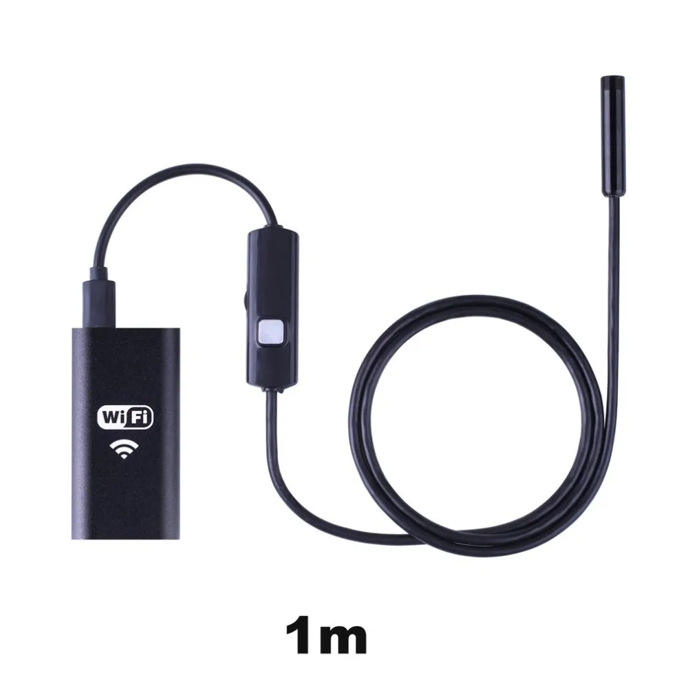 WIFI Endoscope 2MP 8mm Ultra Thin Borescope Inspection Camera for iPhone Android PC 1/2/3.5/5M