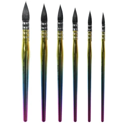 Stylo à aquarelle avec poignée en bois et poils d'écureuil, 1 pièce, 37RQ 