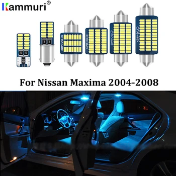 

KAMMURI 15Pcs Error Free White LED Car Interior Light Package Kit For 2004 2005 2006 2007 2008 Nissan Maxima LED Interior Lights