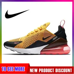 Оригинальный Nike Оригинальные кроссовки Air Max 270 Для мужчин, кроссовки для бега на открытом воздухе, классическая спортивная обувь Легкий