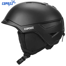 COPOZZ クラシック男性女性スキーヘルメット一体成形スキーヘルメットスケートボードスキースノーボードヘルメットマスク冬のスポーツのため(China)