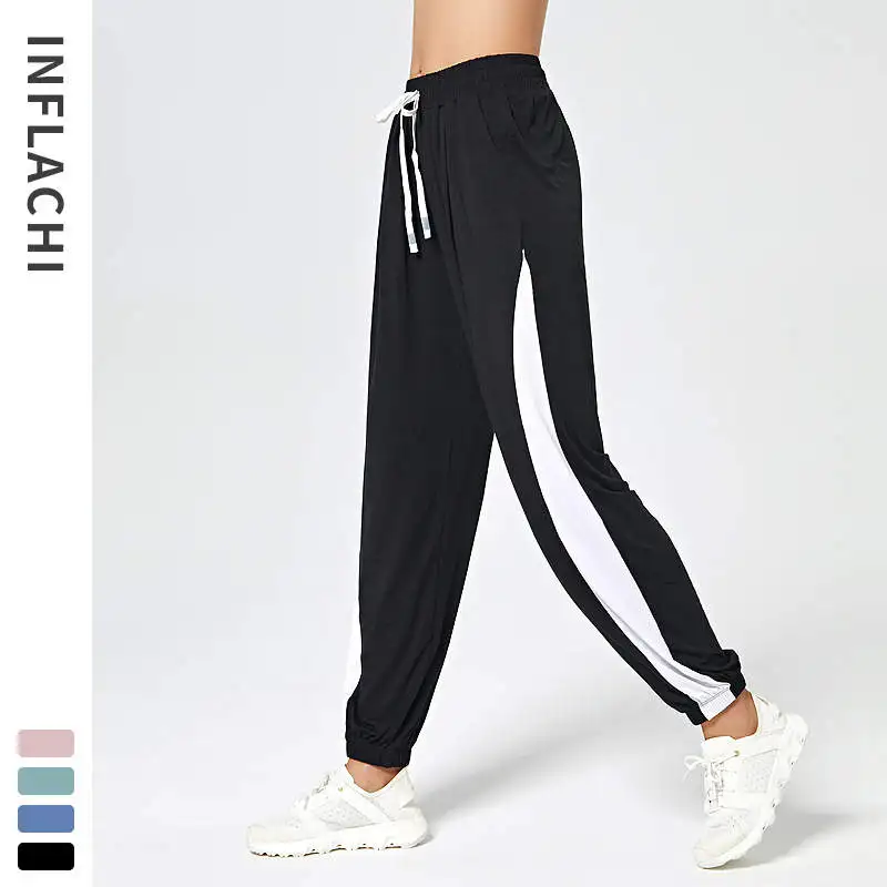 

Women Casual Spring Autumn Fitness Cargo Sweat Pants High Waist Loose Ladies Outdoor Sweatpants Joggers Pocket Haren Trousers 05