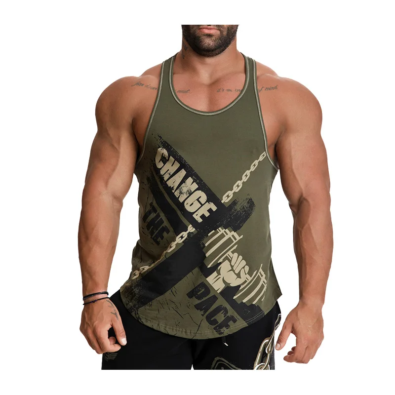 Новая мужская брендовая одежда Musculacion Tanktop хлопчатобумажные рубашки без рукавов