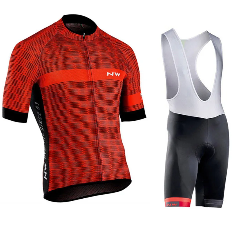 NW Verano Ciclismo Jersey Conjunto Transpirable Equipo Carreras Deporte Bicicleta свитера цвета Омбре одежда для велоспорта Corta