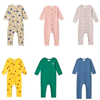 

Pre-sale 2019 Autumn BO KIDS New Arrival Baby Girl Romper Long Sleeve Print Baby Winter Clothes New Born Baby Clothes
