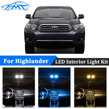 

BMT NEW For Toyota Highlander Kluger 2001-2020 Auto LED Interior Dome Map Light License Plate Lamp Canbus No Error Led Bulbs