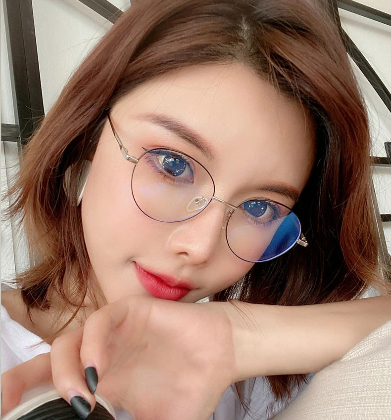 

Anti Blue light blocking gaming glasses Vintage computer eyewear men nerd transparent Unisex prescription eye glasses frames