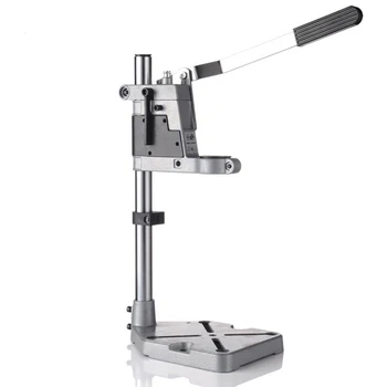 

Drill Stand High Accuracy Easy Operate Fixing Home Press Hand Durable Clamp Base Adjustable Height Stable Aluminum Alloy