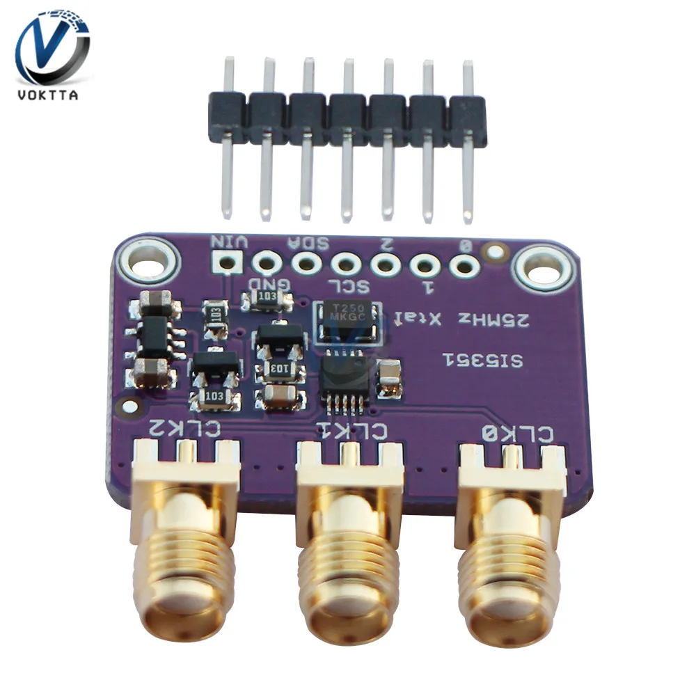 Плата настольного сигнала CJMCU 5351 Si5351A Si5351 для Arduino IDE I2C контроллер SMA разъем 3 В LDO