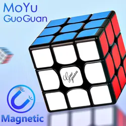 Новый MoYu GuoGuan YueXiao EDM 3x3x3 Магнитный магический куб скорости Профессиональный YueXiao E магниты головоломка часы-кольцо с крышкой игрушки