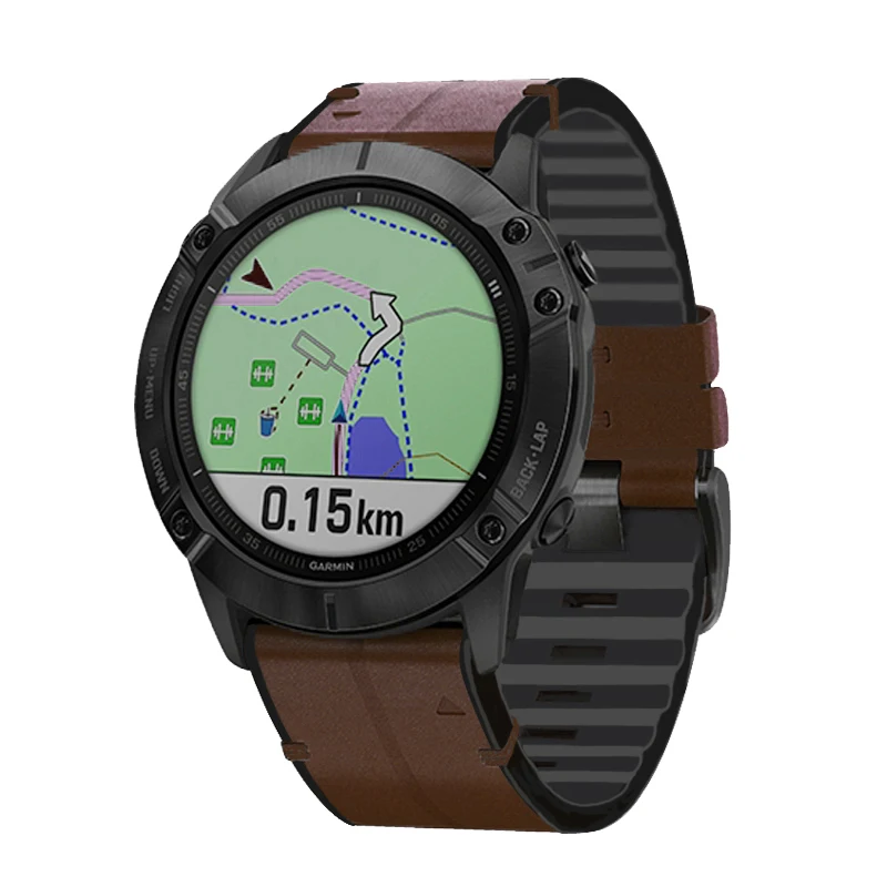 Pulseira para Garmin Fenix 5x Plus 6x Pro 3hr 26 22 mm Faixa de Couro Sílica Liberação Rápida Forerunner 935 945 - Image 4