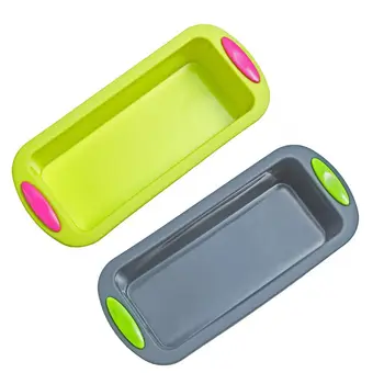 

Food Grade Silicone Round Cake Pan, Bread and Loaf Pan Set of 2 BPA-Free FDA-Approved Large Baking Pans Silicone Mold