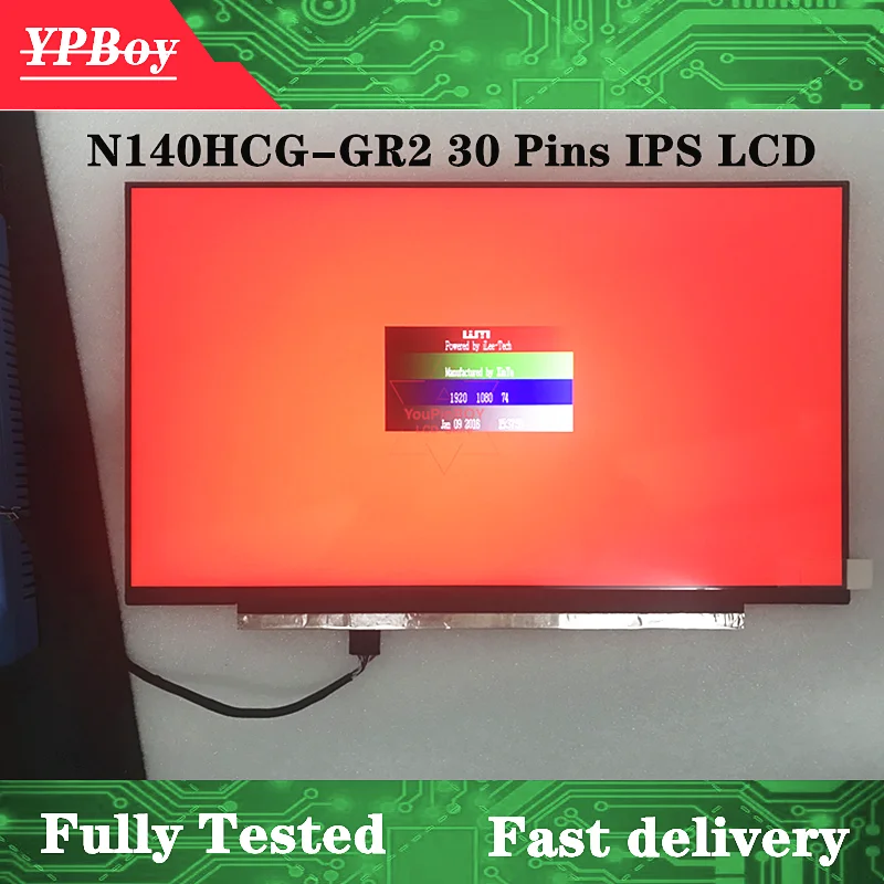 14 0 дюймовый FHD 72% x NTSC EDP 30-контактный фотографический Блестящий светодиодный