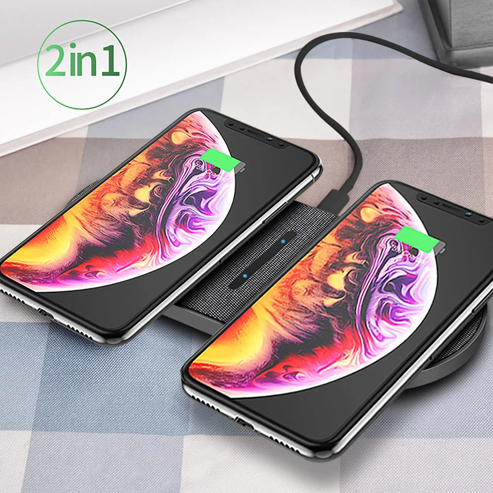 best wireless charger for iphone 30W Fast Qi Wireless Charger for iPhone 13 12 11 XS XR X 8 AirPods Pro Dual 15W 2 in 1 Charging Dock Station For Samsung S21 S20 apple magsafe duo charger