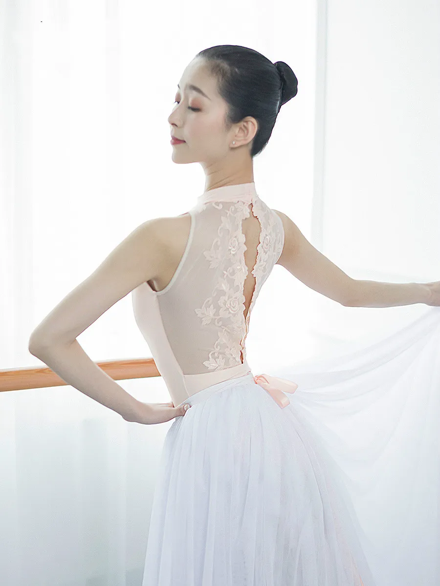

Dance Clothing Lace Embroidery Gymnastics Adult Dance Leotard for Women Lycra Sexy Ballet Leotards Dance Costumes for Girls