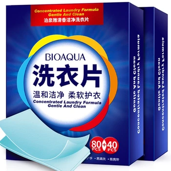 

120 Pieces Laundry Tablets New Formula Laundry Detergent Nano Super Concentrated Washing Sheets Laundry sheets for Cleaning