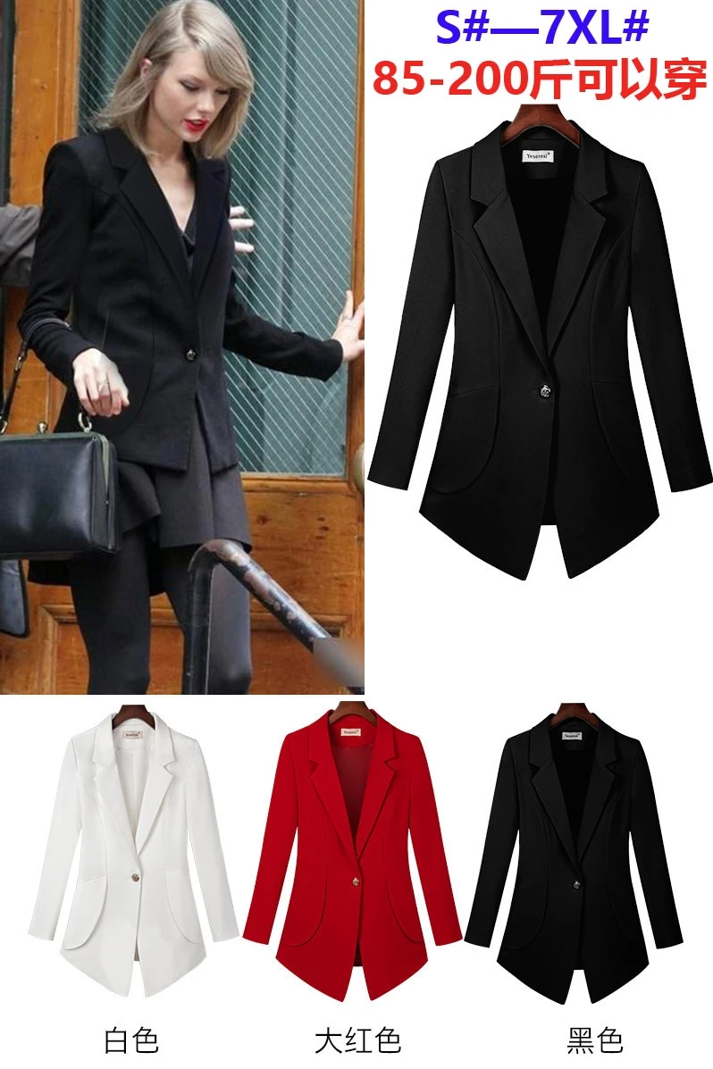 Spring Fashion Blazer Jacket Women Suit European Work OL Blazer Long Sleeve Mujer Blazer Outerwear New