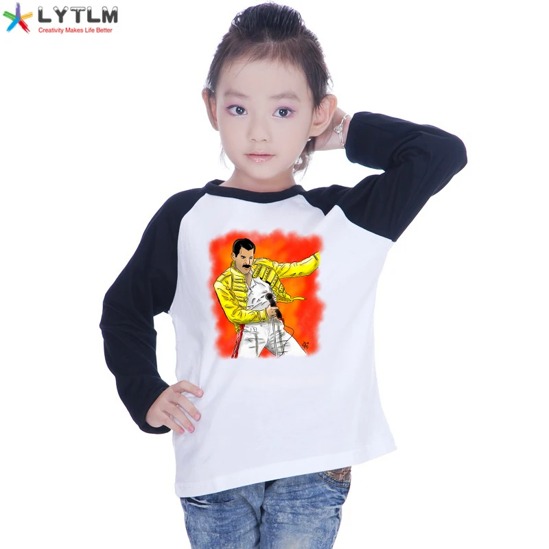 LYTLM queen Freddie Mercury/футболка Осенняя детская футболка Топы Moletom Feminino Inverno рок-н-ролл футболка Enfant Garcon