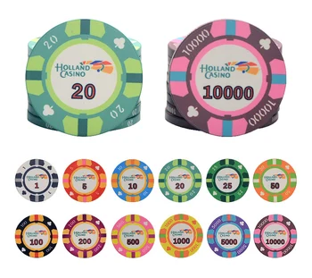 

Ceramic Texas Poker Chips Professional Casino European Poker Chips Set 10pcs/Lot
