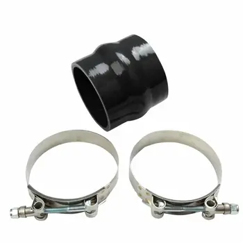 

4 102mm Hump 4 Layers Straight Silicone Hose Intake Coupler Tube Pipe +T Clamp Durable And Practical