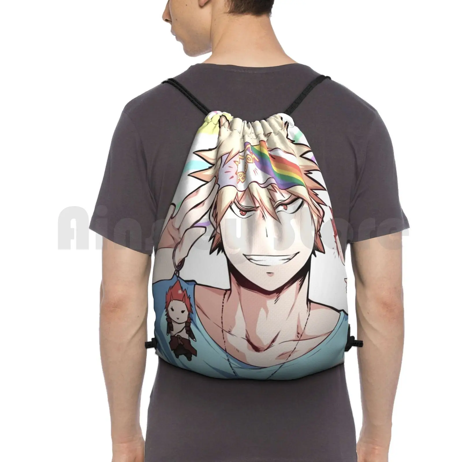 Bha Pride Bakugo Zaino Borse Con Coulisse Borsa Da Palestra Impermeabile Boku No Hero Academia Pride Boku Hero Academia Pride Anime