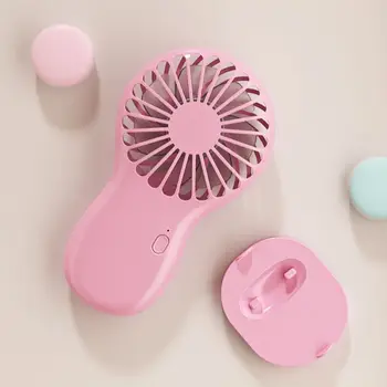 

USB Rechargeable Mini Pocket Fan Cool Air Hand Held Fans Mobile Phone Holder