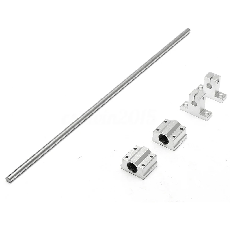 

8mm x 400mm CNC Linear Rail Shaft Rod + SC8UU Bearing Block Set For 3D Printer