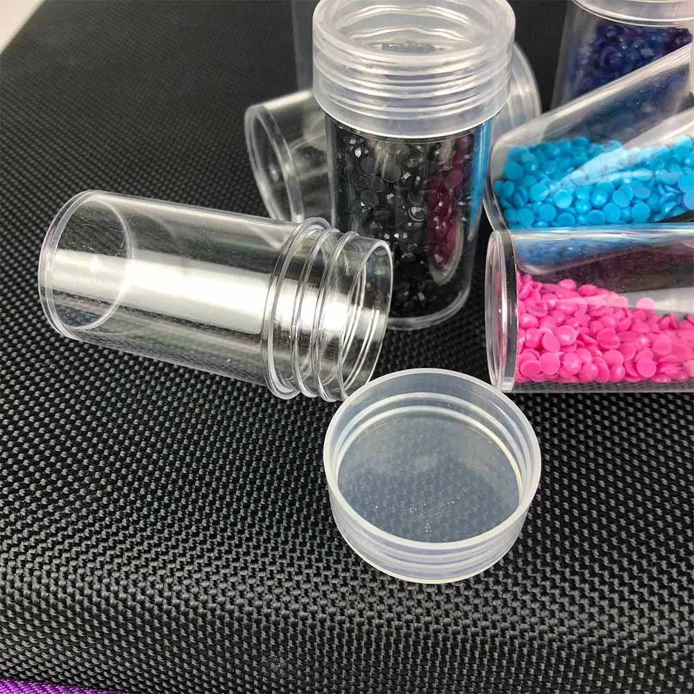 30/60/90/120 Bottles Diamond Painting Accessories Container Bottles Diamond Painting Tools Crystal Bead Storage jar