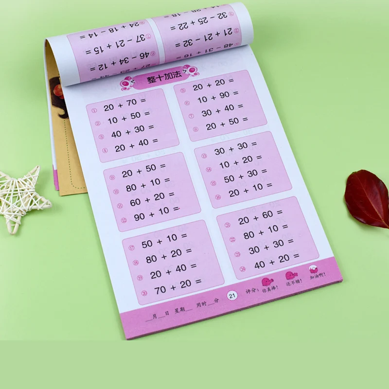 

4 Bbooks Oral Arithmetic Problem Card Preschool Mental Mathematics Addition And Subtraction Within 10 Libros Livros Livres book