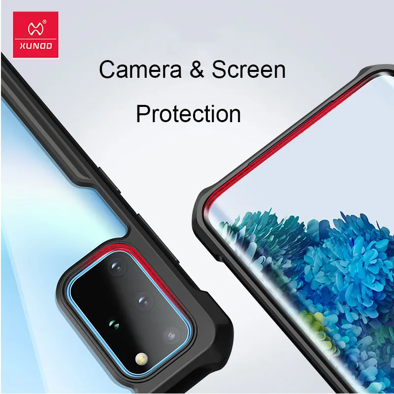 For Samsung S20 FE Case XUNDD Luxury Airbags Shockproof Clear Back Cover for Samsung S20 + S20 Ultra Coque