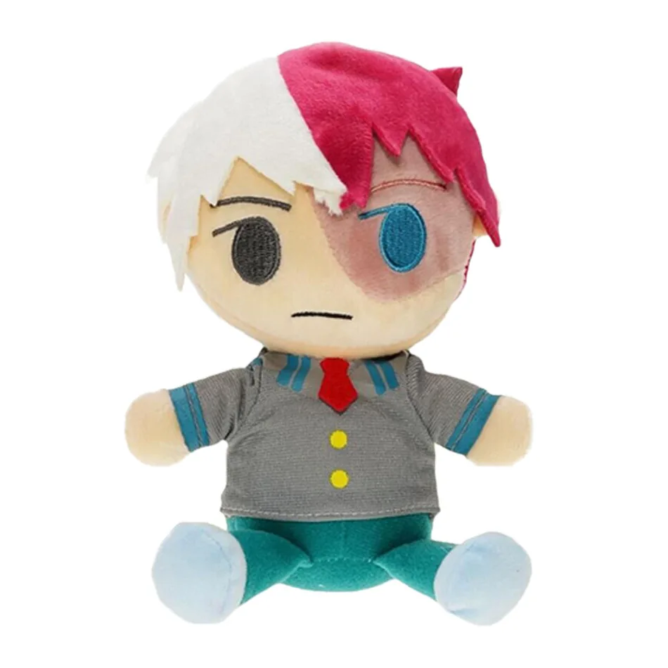 20 см мягкие куклы Мой герой училища плюшевые куклы Izuku Midoriya катсуки Bakugou Shouto Todoroki игрушка - Цвет: Красный