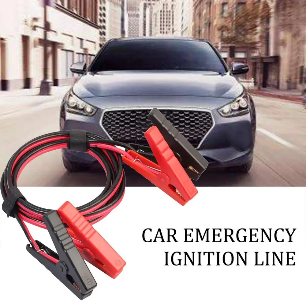 

Car Booster Cable Starter Automatic Jumper Power Cord Emergency Battery Charging Booster Copper Cable With Clip