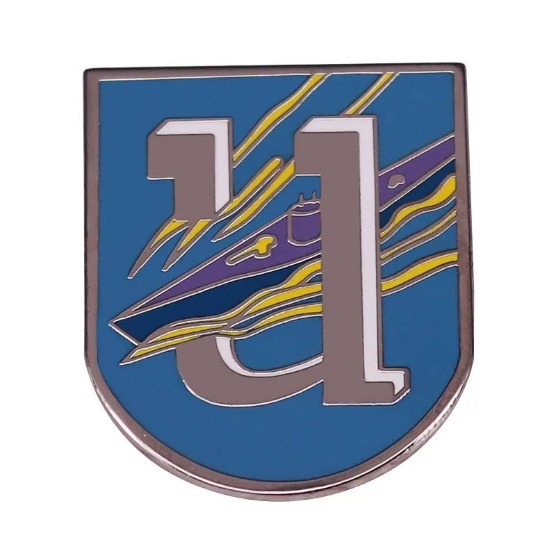 1St Uboat Flotilla Cap Badge German Navy Pin Retro Invecchiato Repro