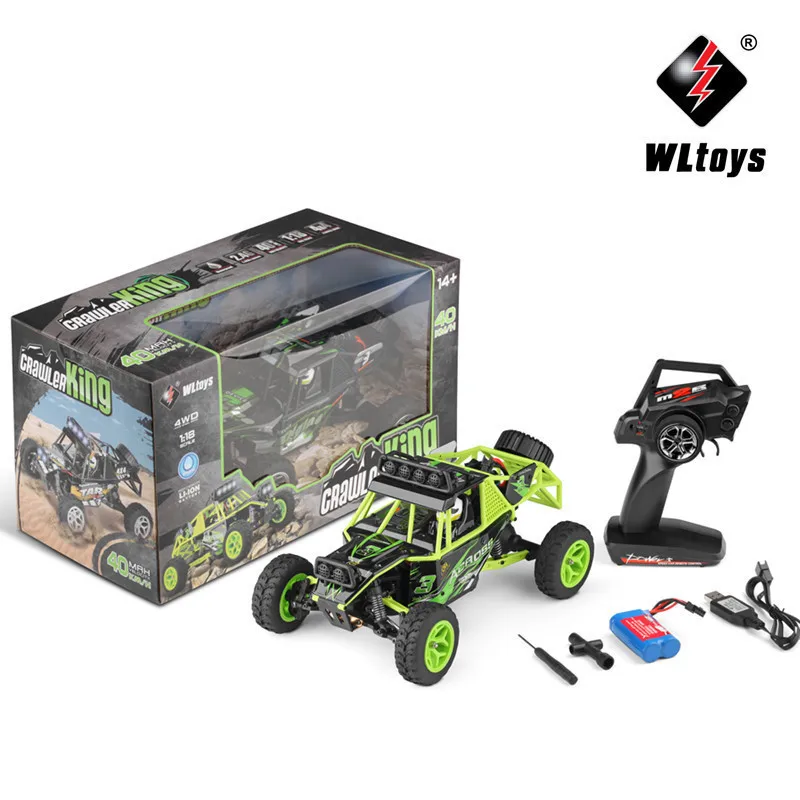 WLtoys 18428-B RC автомобили 1:18 Масштаб MODE2 2,4G 4WD RC внедорожный автомобиль гусеничный с четырехколесной самостоятельной системой подвески
